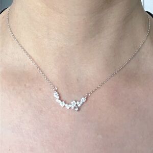 .925 sterling silver and CZ necklace